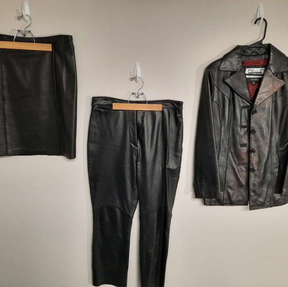 3 Piece Leather Outfit - Picture 1 of 15